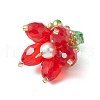 7Pcs 7 Colors Transparent Glass Pendants PALLOY-MZ00721-4