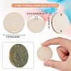  120Pcs 12 Styles Unfinished Wood Round Pieces WOOD-NB0001-89-6