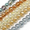 Electroplate Glass Beads Strands EGLA-J001-12mm-M-1
