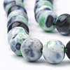 Dyed Natural Fire Crackle Agate Beads Strands G-T098-02C-05-3