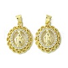 Brass Micro Pave Cubic Zirconia Pendants KK-H472-53P-G-1