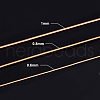 BENECREAT 3 Rolls 3 Style Bare Round Copper Craft Wire CWIR-BC0006-16-2