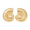 304 Stainless Steel ABS Plastic Pearl Stud Earrings STAS-D368-01A-G-4