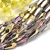 Half Plated Faceted teardrop X-EGLA-J096-HP02-1