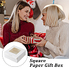 Square Kraft Paper Storage Gift Boxes CON-WH0095-81B-02-7