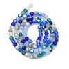 Electroplate Glass Beads Strands EGLA-P048-A02-2