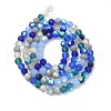 Electroplate Glass Beads Strands EGLA-P048-A02-2
