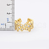 Brass Micro Pave Cubic Zirconia Adjustable Open Rings FS-WG624C0-01-2