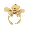 304 Stainless Steel Open Cuff Rings for Women RJEW-S410-01G-05-3