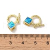 Rack Plating Brass Twister Clasps KK-P268-03E-G-3