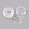 10g PP Plastic Portable Mushroom Cream Jar MRMJ-WH0023-01B-3