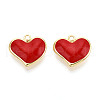 Brass Enamel Pendants KK-N265-07G-1