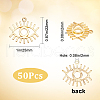 SUNNYCLUE 50Pcs Alloy Pendants FIND-SC0003-66-2