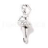 Tibetan Style Alloy Ballerina/Ballet Dancer Pendants X-TIBEP-Q043-162-RS-1
