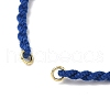 Braided Cotton Cord Bracelet Making MAK-L043-02G-05-2