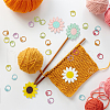  Sunflower Silicone Knitting Needle Point Protectors DIY-NB0010-91-5