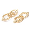 Brass Connector Charms KK-C028-22G-2