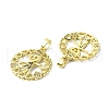 Rack Plating Brass Micro Pave Cubic Zirconia Pendants KK-R157-13A-G-2