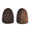 Natural Wenge Wood Pendants WOOD-T023-81-2