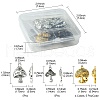 30Pcs 6 Styles Tibetan Style Alloy Mushroom Pendants TIBE-FS0001-14-4