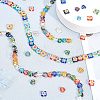 Olycraft 4 Strands 2 Style  Handmade Millefiori Glass Beads Strands LK-OC0001-08-5