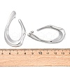 304 Stainless Steel Teardrop Stud Earrings EJEW-B108-13P-5