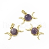 Natural Amethyst Pendants G-H283-02A-1