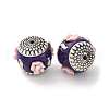 Handmade Resin Indonesia Round Beads IPDL-P005-13AS-01-2