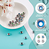 Mega Pet 40Pcs 4 Colors 304 Stainless Steel Beads STAS-MP0001-04-3