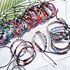 ANATTASOUL 24Pcs 24 Style Jute Braided Cord Bracelets Set with Wax Cord BJEW-AN0001-61-5