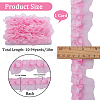 Gorgecraft 10M 2-Layer Polyester Pleated Lace Trim Ribbon DIY-GF0008-89B-2