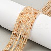 Natural Yellow Rabbit Fur Rutilated Quartz Beads Strands G-L622-C01-2mm-1