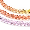 Transparent Painted Glass Beads Strands DGLA-A034-T3mm-A12-4