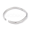 Non-Tarnish 304 Stainless Steel Faceted Ring Hinged Bangles for Women BJEW-C071-16P-4