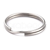 Non-Tarnish 304 Stainless Steel Split Key Rings X-STAS-H153-02P-3