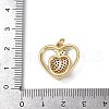 Brass Micro Pave Cubic Zirconia Pendants KK-S528-17G-3