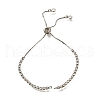 Adjustable Brass Clear Cubic Zirconia Slider Bracelet Making KK-L230-15P-1