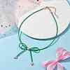 Glass Seed Pendants Necklaces for Women NJEW-MZ00031-04-2