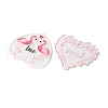 10Pcs 5 Styles Valentine's Day Theme Acrylic Pendants MACR-FS0001-40-4