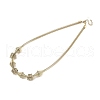 304 Stainless Steel Irregular Twisted Chain Spiral Bib Necklaces for Women NJEW-B127-01G-03-2