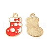 Christmas Alloy Enamel Pendants X-ENAM-D047-09LG-03-1