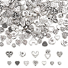 Unicraftale 110Pcs 10 Styles Tibetan Style Alloy Beads FIND-UN0015-82-1