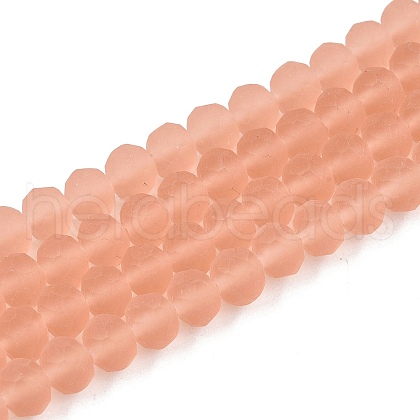Transparent Glass Beads Strands EGLA-A044-T6mm-MD21-1
