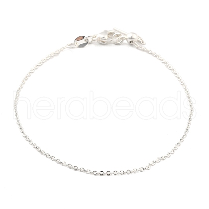 Stainless Steel Cable Chain Bracelets for Men Women BJEW-G736-11S-1