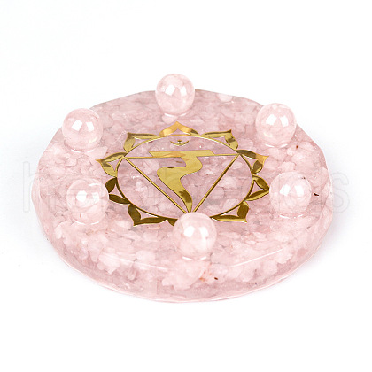 Resin Chakra Round Display Decoration PW-WG65353-05-1