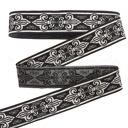 Embroidery Polyester Ribbons OCOR-WH0070-47-1