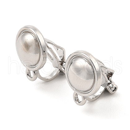 Alloy Clip-on Earring Findings FIND-L015-001P-1