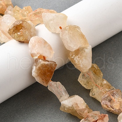 Natural Citrine Beads Strands G-S386-C19-1