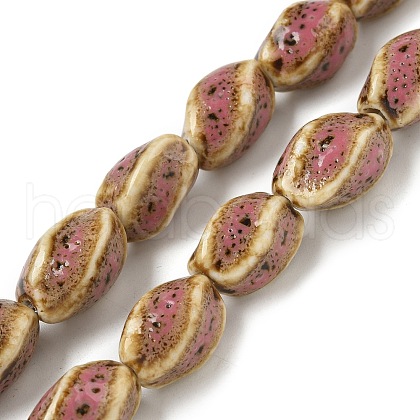 Handmade Porcelain Beads Strands PORC-B002-15A-1