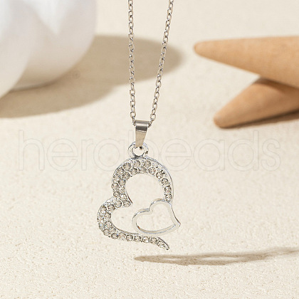 Alloy Crystal Rhinestone Pendant Necklaces FS-WG6A3E6-12-1